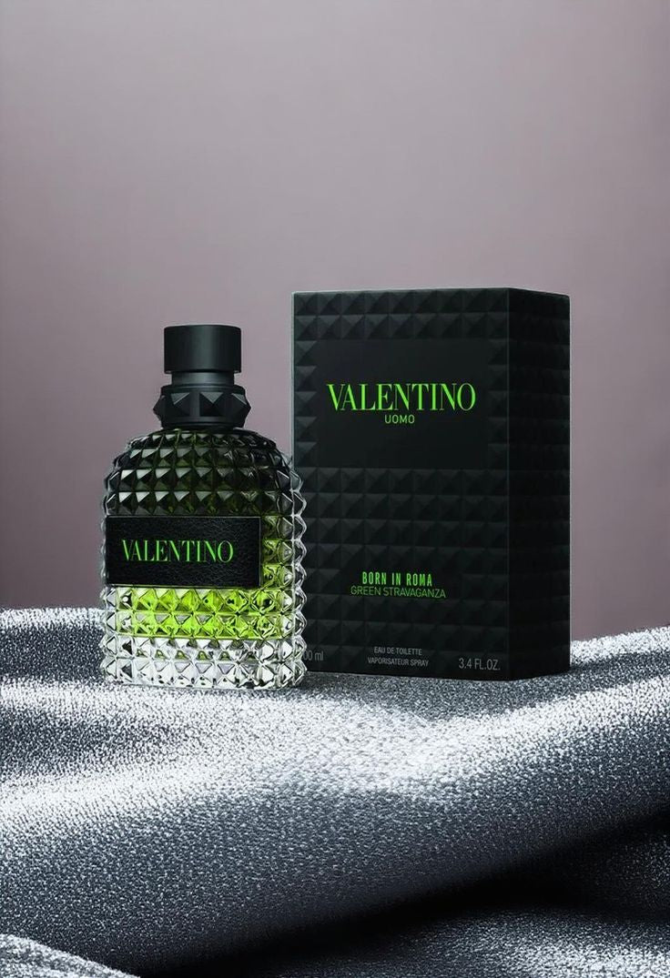 Valentino Uomo Born in Roma Green Stravaganza Eau de Toilette 100ml – Fresh & Masculine Men Fragrance - HR Fragrances 